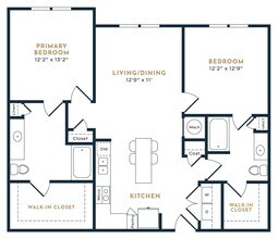 Deluxe Two Bedroom - Essential Housing 0236 floor plan